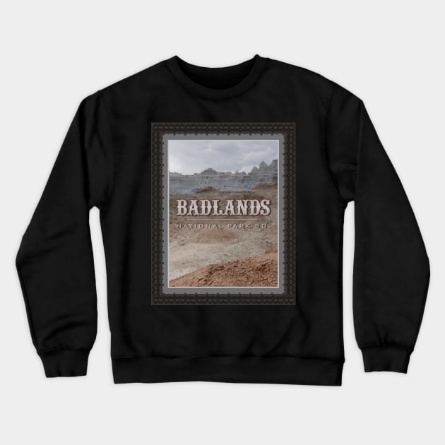 Badlands Stamp Crewneck Sweatshirt by Northofthepines